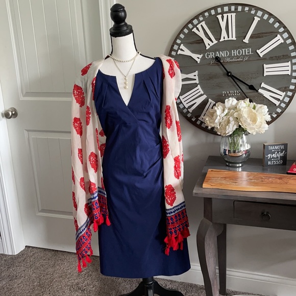 Vineyard Vines silk and cotton scarf/wrap EUC - Picture 11 of 12